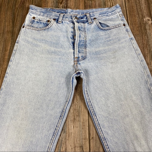 VTG 1997 Levi’s 501 Button Fly Denim Mom Jeans - Picture 6 of 10